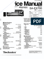 Technics Sa-ex700 Service Manual