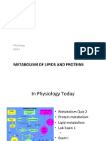 6 Lipid and Protein Metabolism S12 (Lecture 1)