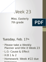 Week 23 - 7th Grade