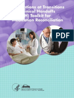 Medications at Transitions and Clinical Handoffs (MATCH) Toolkit for Medication Reconciliation