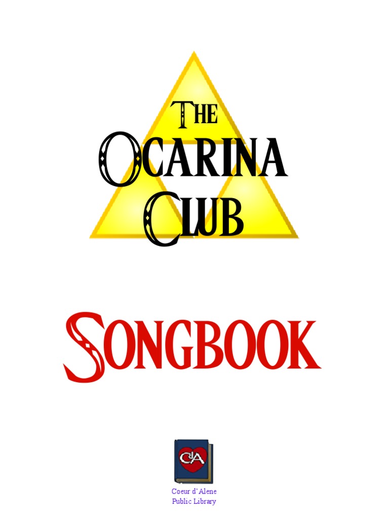 Legend of Zelda Standard Notation Songbook - Songbird Ocarina