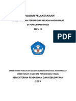 Panduan Pelaksanaan Penelitian Dan PPM Edisi IX 2013 25 Maret 2014 Dikti