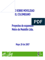 Presentación - Proyectos de Expansión, Metro de Medellín Ltda., 2007