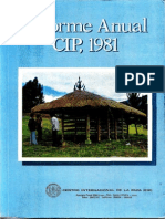 CIP Informe Anual 1981