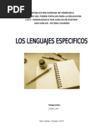 Trabajo de Los Lenguajes Especificos