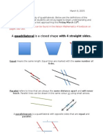 Quadrilaterals Note