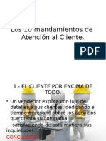 Los 10 mandamientos de  Atención al Cliente.pptx