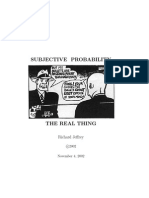 Subjective Probability- The Real Thing