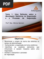 VA Tecnicas de Negociacao Aula 01 Tema 01