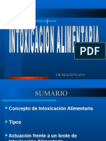 Tema 7. Intoxicación Alimentaria