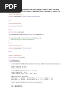 C Program Is A Low Pass Filter Design