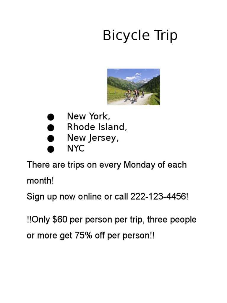Biketripflyer | PDF