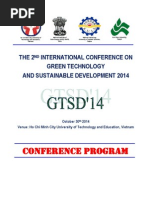 Download INTERNATIONAL CONFERENCE ON  GREEN TECHNOLOGY AND SUSTAINABLE DEVELOPMENT 2014 by Vo Minh Tap SN258206751 doc pdf