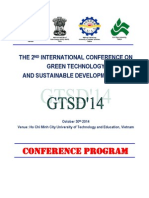 International Conference On Green Technology and Sustainable Development 2014