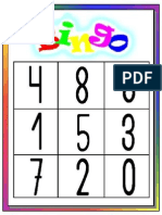 BINGO NUMERICO 1°