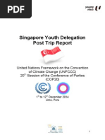 Download Singapore Youth Delegation to COP20 Report by ECO Singapore SN258211815 doc pdf
