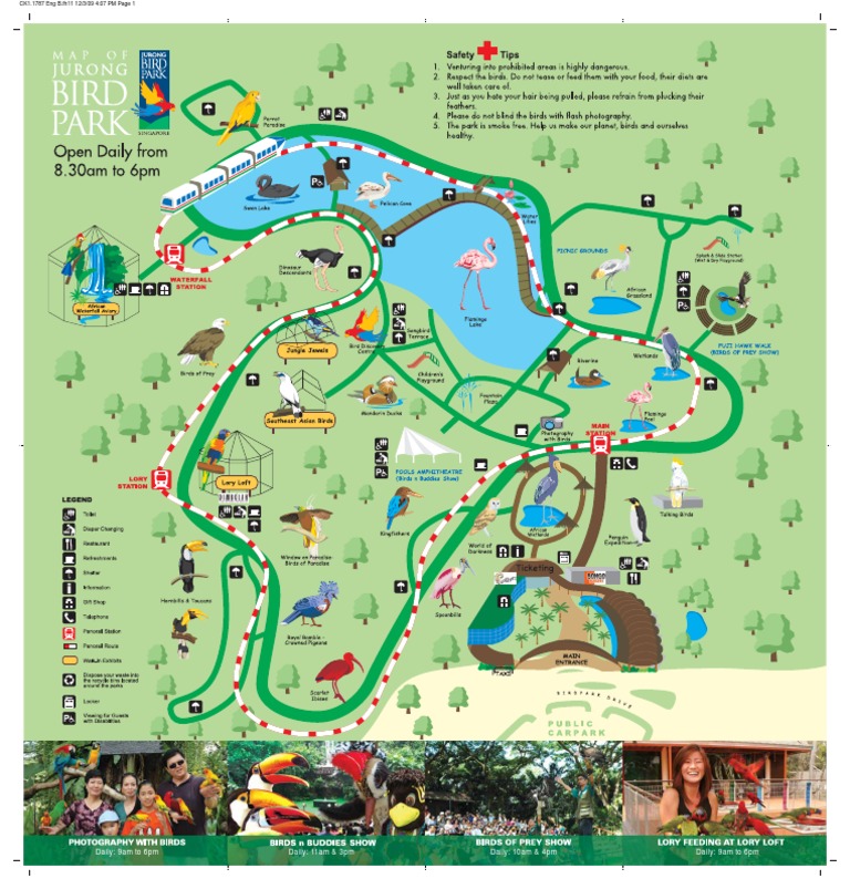 Bird Park Singapore Map Jurong Bird Park Map | Pdf