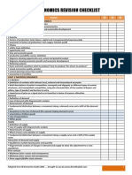 IB Economics Revision Checklist