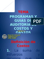 SIP-Programas y Guías de Auditoría de Costos y Gastos