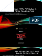 7 Kesalahan Fatal Pengusaha Pemula - Dewa Eka Prayoga (JagoBerbisnis - BisnisFranchiseTokoOnline - Com)