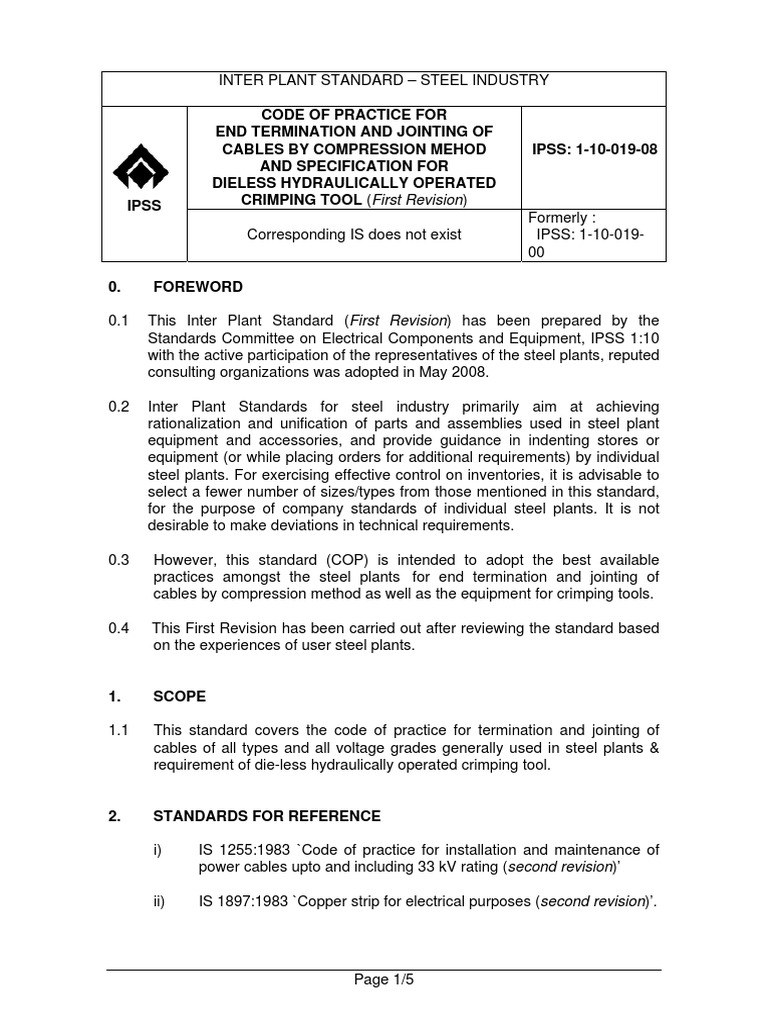 Cable Termination & Crimping Standards | PDF | Cable | Electrical Connector