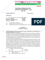 English (Communicative) Summative Assessment - I (2013) Class - IX