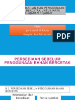 4.1 Persediaan SBLM Penggunaan Bahan Bercetak