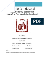 Graficar Funcion de Probabilidad 