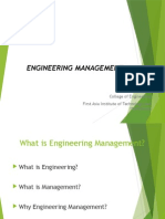 Handout 1 - Introduction To Engineering Management