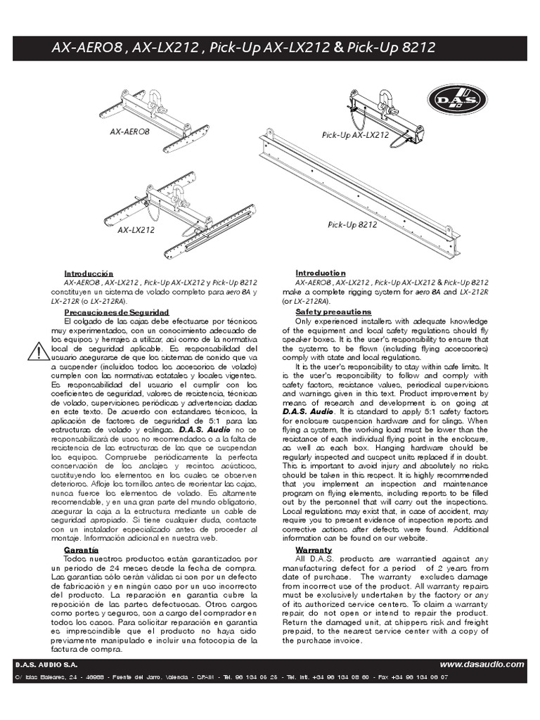Complete Rigging System For Aero 8 & LX 212RA | PDF | Informática y ...
