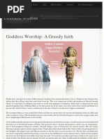 Goddess Worship Greedy Faith - Truth About the Catholic Mary