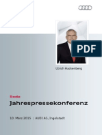 Ulrich Hackenberg - Jahrespressekonferenz 2015