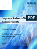 Comparison of Results on Constrained Benchmark Functions