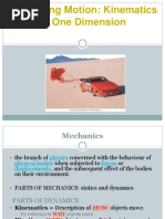 Describing Motion: Kinematics in One Dimension