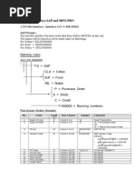 Program Interface SAP and MFG