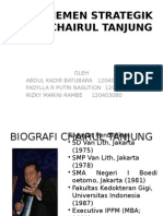 Manajemen Strategik Dari Chairul Tanjung
