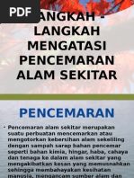 Langkah - Langkah Mengatasi Pencemaran Alam Sekitar