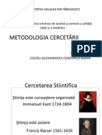 Metodologia Cercetării PDF