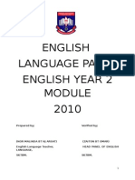 English Language Panel English Year 2 2010: Prepared by Verified by