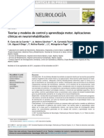 Teorías y Modelos de Control y Aprendizaje Motor. Aplicaciones Clínicas en Neurorrehabilitación