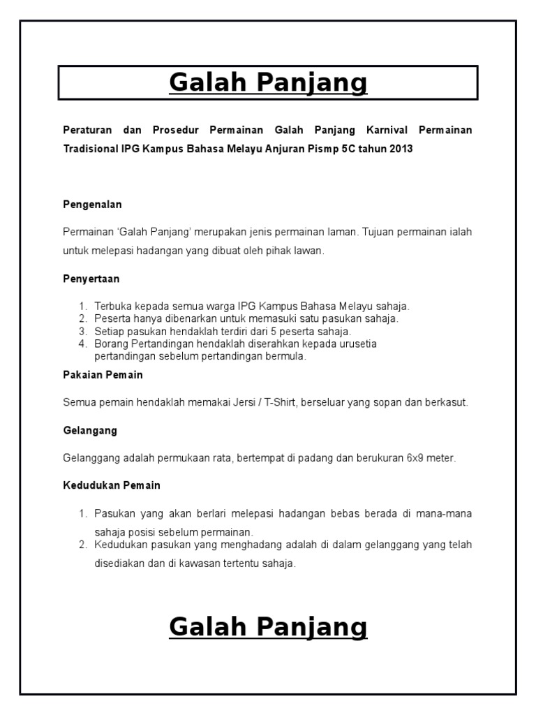 Galah Panjang Pdf