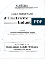 P.métral - Cours Élémentaire d'Électricité Industrielle