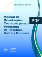 Manual RSU Funasa coleta destinação