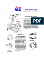 Triple Service Valve Operation Instructions