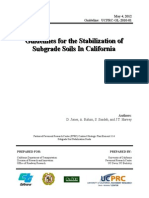 California Sulfonado Subgrade Stabilization Guide