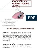 Tecnologías de Microfabricación (Mts)
