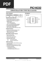 PIC 16C52 Microchip