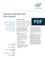 Selecting A Data Center Site Intels Approach Paper PDF