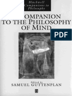BLACKWELL - Companion of the Philosophy of Mind