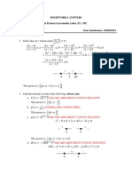 Calculus Homework 1 Answers